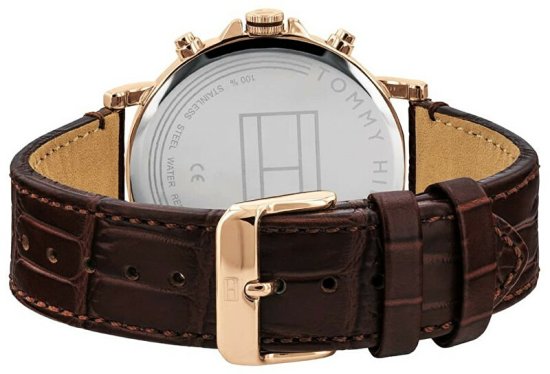 Tommy Hilfiger Daniel Black Dial Brown Leather Strap Watch for Men - 1710379 Buy Now By Tommy Hilfiger