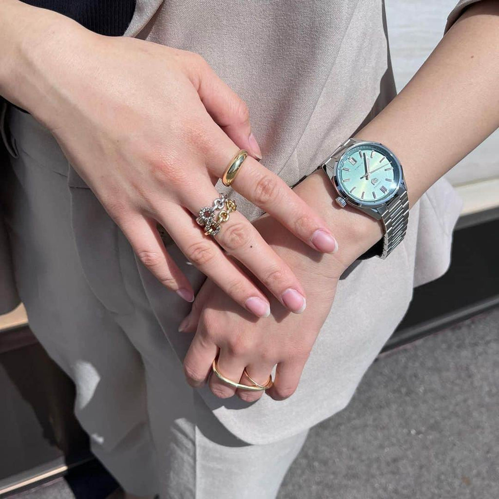 Tag Heuer Carrera Date Automatic 18K Green Dial Silver Steel Strap Watch for Women - WBN2312.BA0001 Buy Now By Tag Heuer