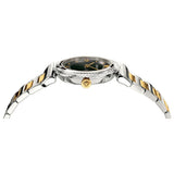 Versace V-Motif Black Dial Two Tone Steel Strap Watch for Women - VERE00518 Buy Now By Versace