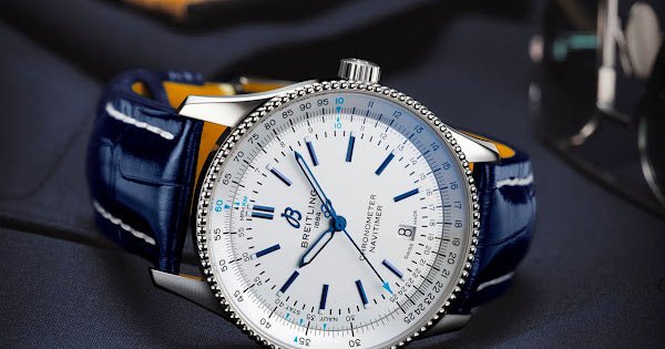 Breitling Navitimer Automatic 41mm White Dial Blue Leather Strap Watch for Men - A173263A1G1P1 Buy Now By Breitling