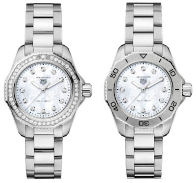 Tag Heuer Aquaracer Professional 200 Quartz Diamond Mother of Pearl Dial Silver Steel Strap Watch for Women - WBP1417.BA0622 Buy Now By Tag Heuer