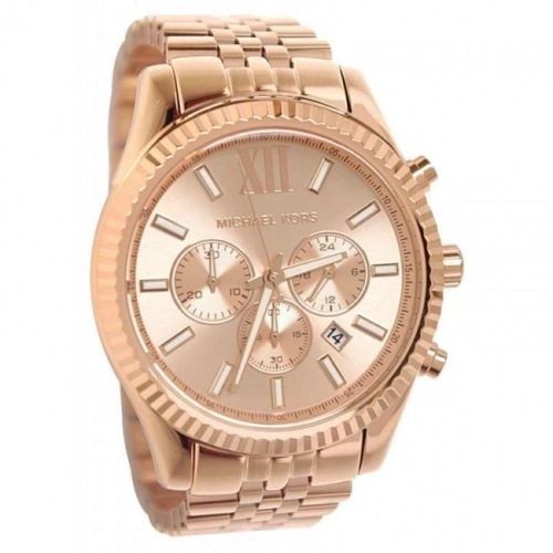 Michael Kors Lexington Rose Gold Dial Rose Gold Steel Strap Watch for Men - MK8319 Buy Now By Michael Kors