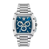 Versace Dominus Chronograph Blue Dial Silver Steel Strap Watch For Men - VE6H00423 Buy Now By Versace