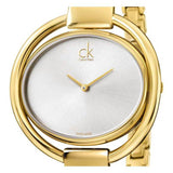 Calvin Klein Impetuous White Dial Gold Steel Strap Watch for Women - K4F2N516 Buy Now By Calvin Klein