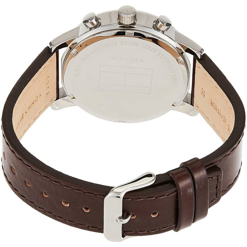 Tommy Hilfiger Sport Multifunction Blue Dial Brown Leather Strap Watch for Men - 1791137 Buy Now By Tommy Hilfiger