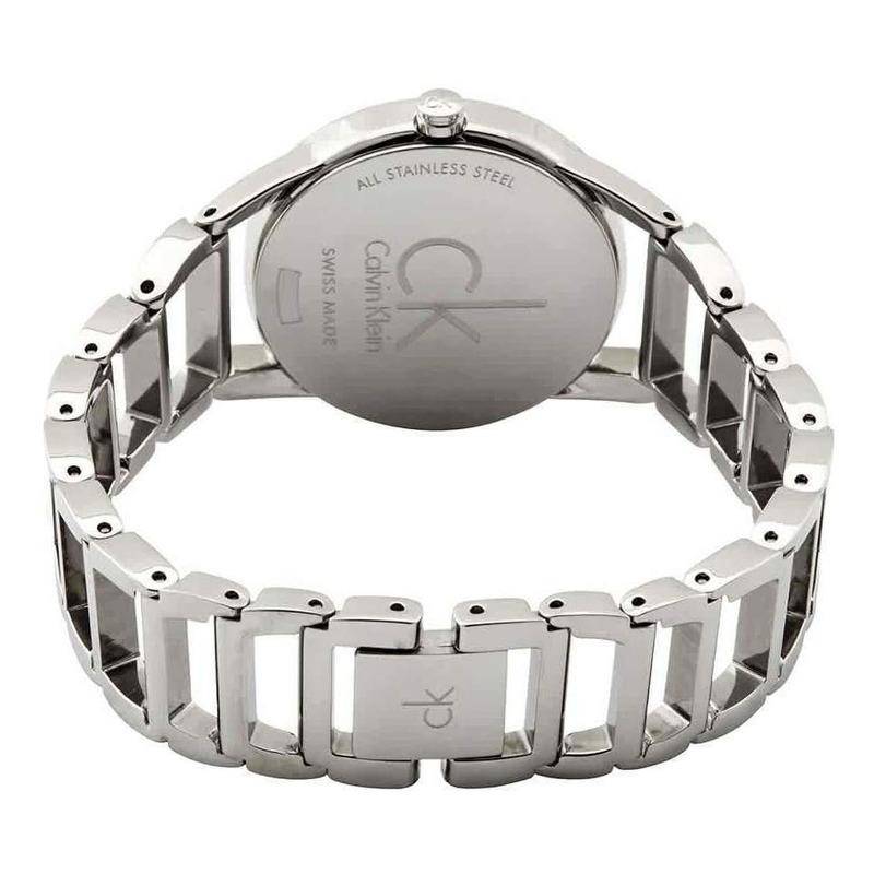 Calvin Klein Stately Black Dial Silver Steel Strap Watch for Women - K3G2312S Buy Now By Calvin Klein