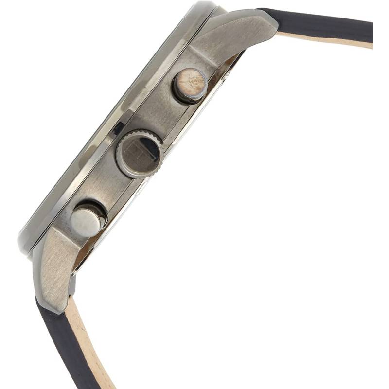 Tommy Hilfiger Chase Grey Dial Blue Leather Strap Watch for Men - 1791578 Buy Now By Tommy Hilfiger