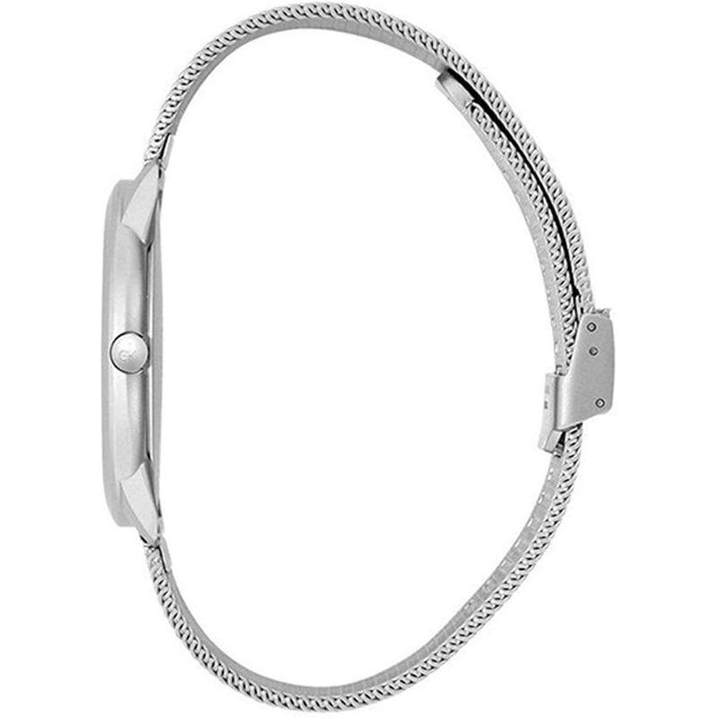 Calvin Klein Minimal Grey Dial Silver Mesh Bracelet Watch for Women - K3M2212X Buy Now By Calvin Klein