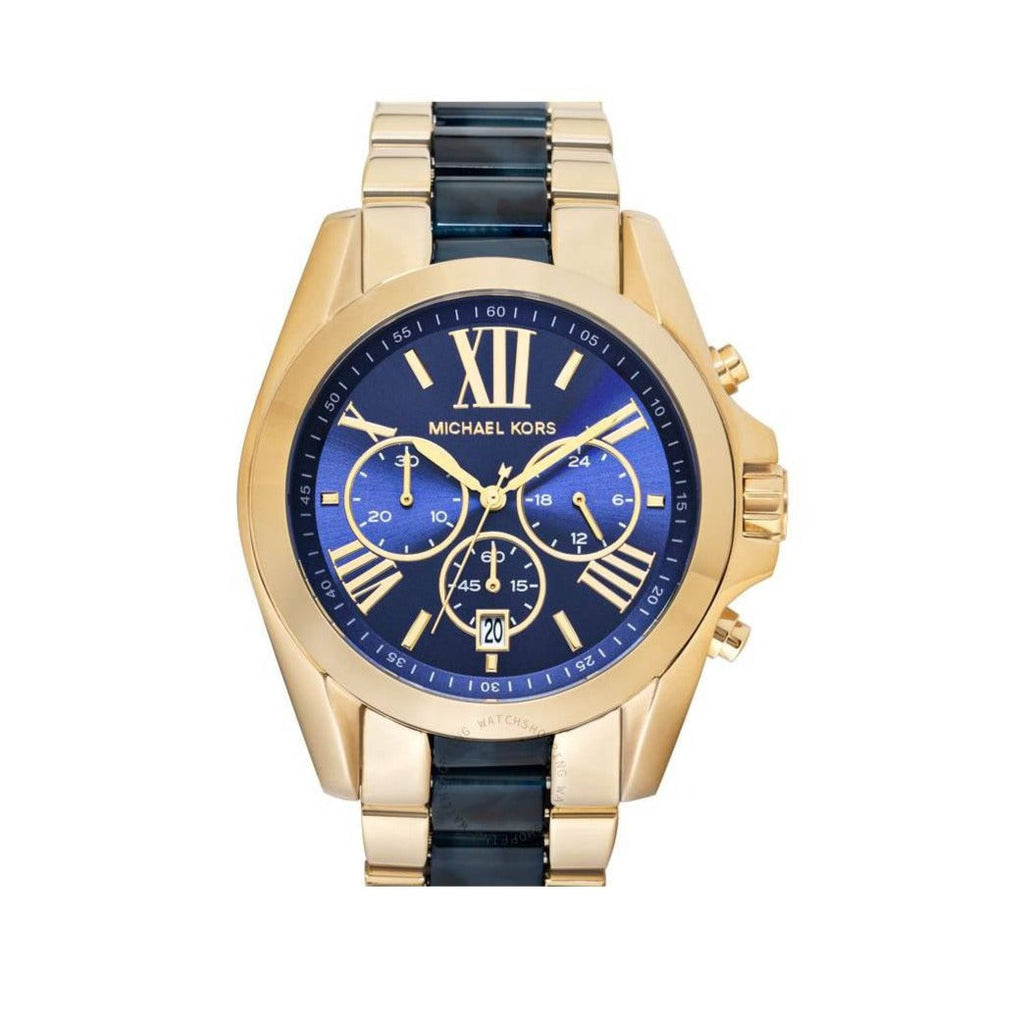 Michael Kors Bradshaw Navy Blue Dial Two Tone Steel Strap Watch for Women - MK6268 Buy Now By Michael Kors