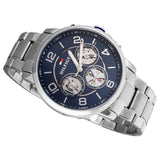 Tommy Hilfiger Keagan Blue Dial Silver Steel Strap Watch for Men - 1791293 Buy Now By Tommy Hilfiger