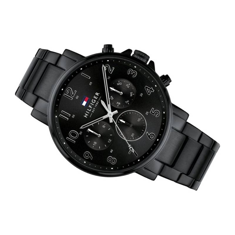 Tommy Hilfiger Daniel Black Dial Black Steel Strap Watch for Men - 1710383 Buy Now By Tommy Hilfiger