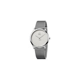 Calvin Klein Minimal White Dial Silver Mesh Bracelet Watch for Men - K3M2112Y Buy Now By Calvin Klein