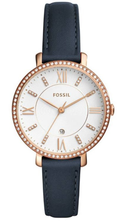 Fossil Jacqueline White Dial Blue Leather Strap Watch for Women - ES4291 Buy Now By Fossil