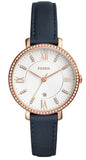 Fossil Jacqueline White Dial Blue Leather Strap Watch for Women - ES4291 Buy Now By Fossil
