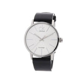 Calvin Klein Post Minimal Silver Dial Black Leather Strap Watch for Men - K7621192 Buy Now By Calvin Klein