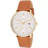 Tommy Hilfiger Jenna Quartz White Dial Brown Leather Strap Watch for Women - 1782073 Buy Now By Tommy Hilfiger