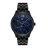 Tommy Hilfiger Damon Quartz Chronograph Blue Dial Black Steel Strap Watch for Men - 1791454 Buy Now By Tommy Hilfiger