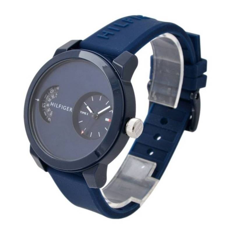 Tommy Hilfiger Denim Blue Dial Blue Rubber Strap Watch for Men - 1791556 Buy Now By Tommy Hilfiger