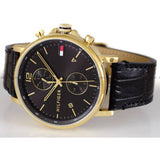 Tommy Hilfiger Daniel Black Dial Black Leather Strap Watch for Men - 1710417 Buy Now By Tommy Hilfiger