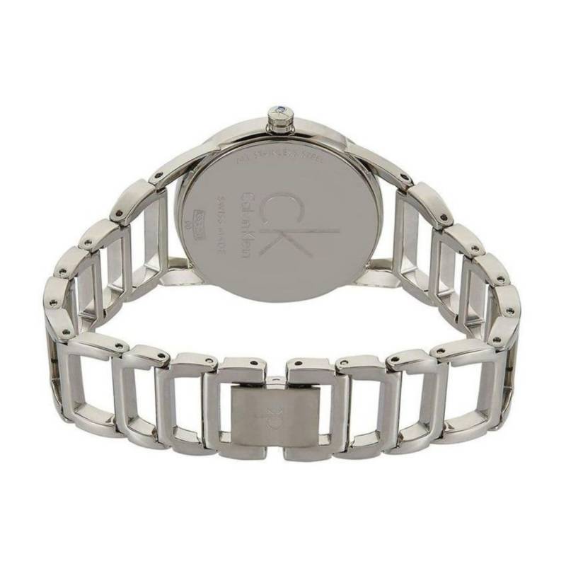 Calvin Klein Stately Pink Mother of Pearl Dial Silver Steel Strap Watch for Women - K3G2312E Buy Now By Calvin Klein