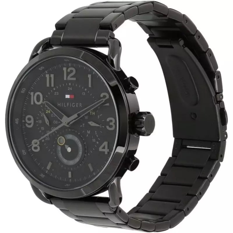Tommy Hilfiger Briggs Black Dial Black Steel Strap Watch for Men - 1791423 Buy Now By Tommy Hilfiger