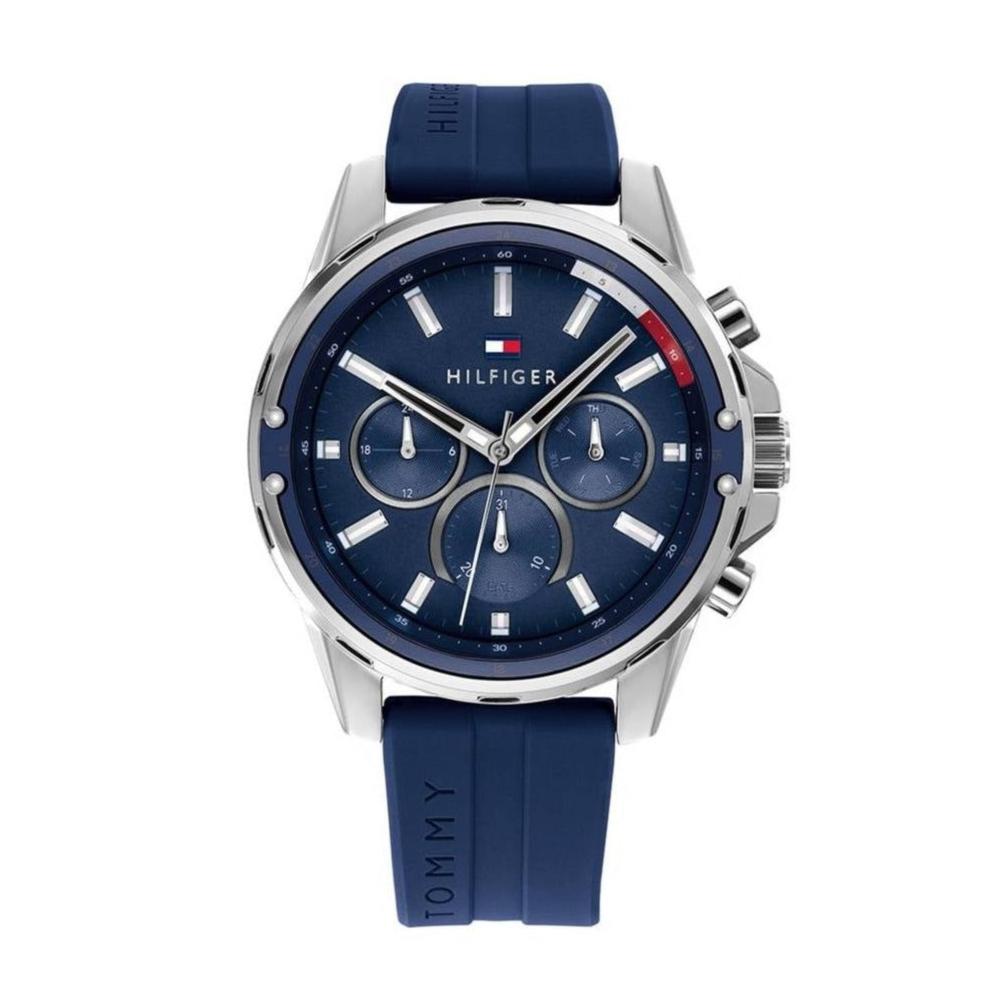 Tommy Hilfiger Mason Blue Dial Blue Rubber Strap Watch for Men - 1791791 Buy Now By Tommy Hilfiger