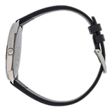 Calvin Klein Minimal Silver Dial Black Leather Strap Watch for Men - K3M211CY Buy Now By Calvin Klein