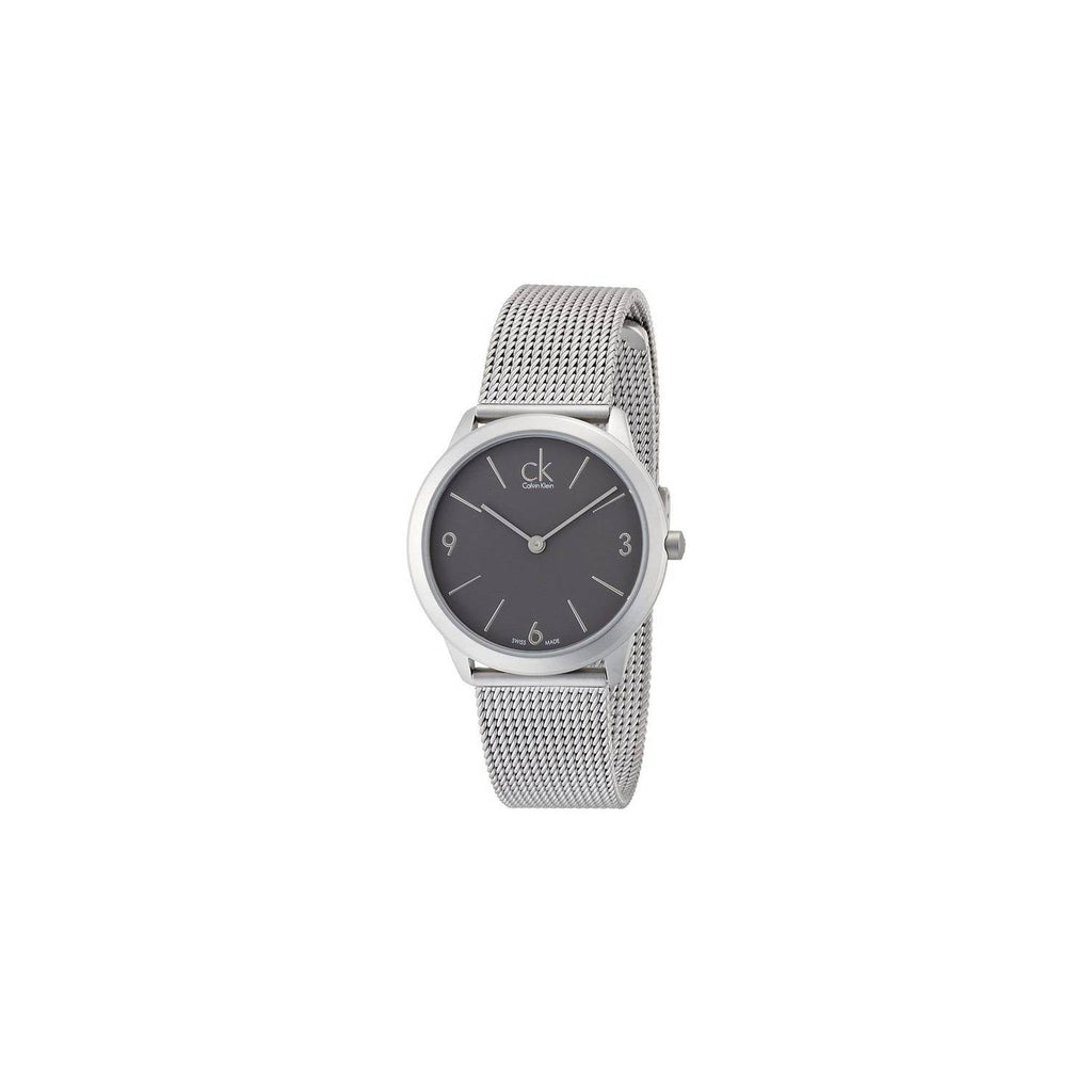 Calvin Klein Minimal Grey Dial Silver Mesh Bracelet Watch for Men - K3M52154 Buy Now By Calvin Klein