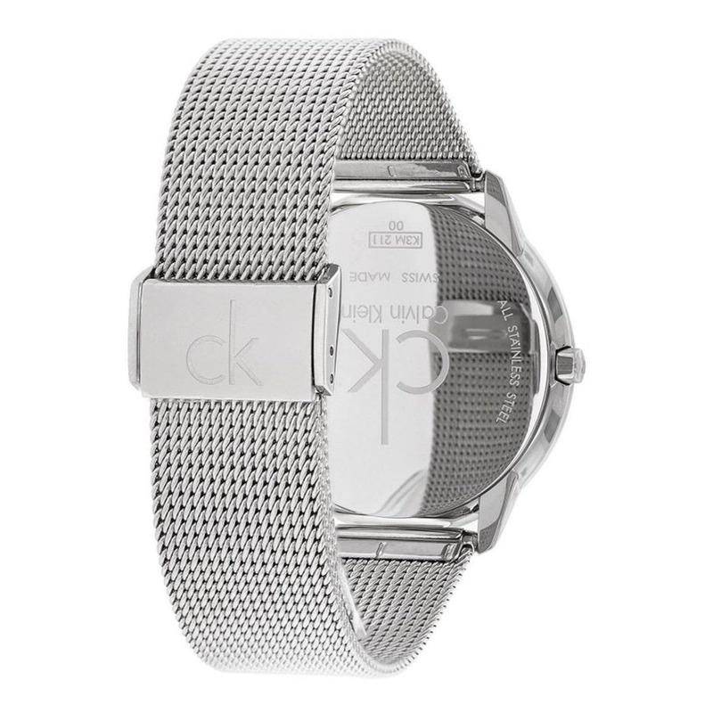 Calvin Klein Minimal White Dial Silver Mesh Bracelet Watch for Women - K3M2212Y Buy Now By Calvin Klein
