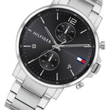 Tommy Hilfiger Daniel Black Dial Silver Steel Strap Watch for Men - 1710413 Buy Now By Tommy Hilfiger