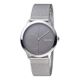 Calvin Klein Minimal Black Dial Silver Mesh Bracelet Watch for Women - K3M22123 Buy Now By Calvin Klein