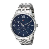Tommy Hilfiger Damon Chronograph Blue Dial Silver Steel Strap Watch for Men - 1791416 Buy Now By Tommy Hilfiger