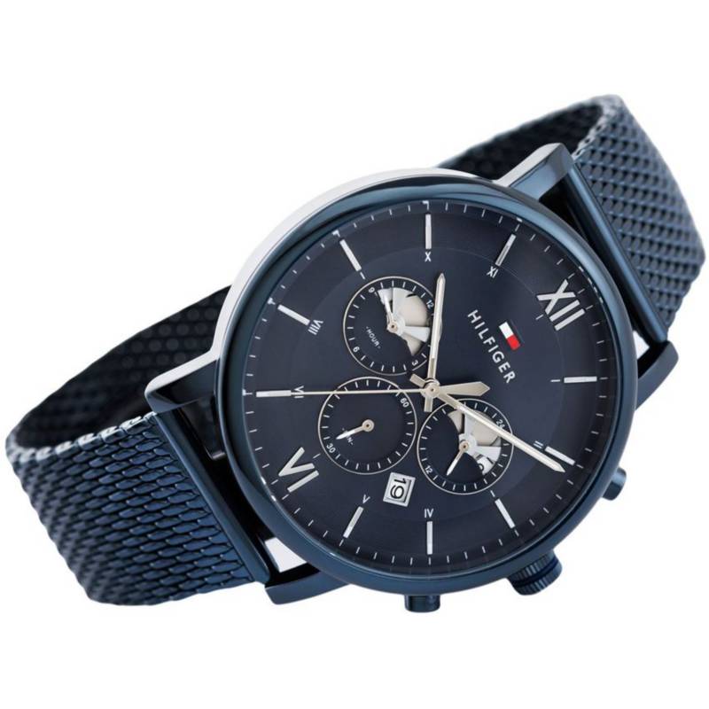 Tommy Hilfiger Evan Blue Dial Blue Mesh Bracelet Watch for Men - 1710397 Buy Now By Tommy Hilfiger