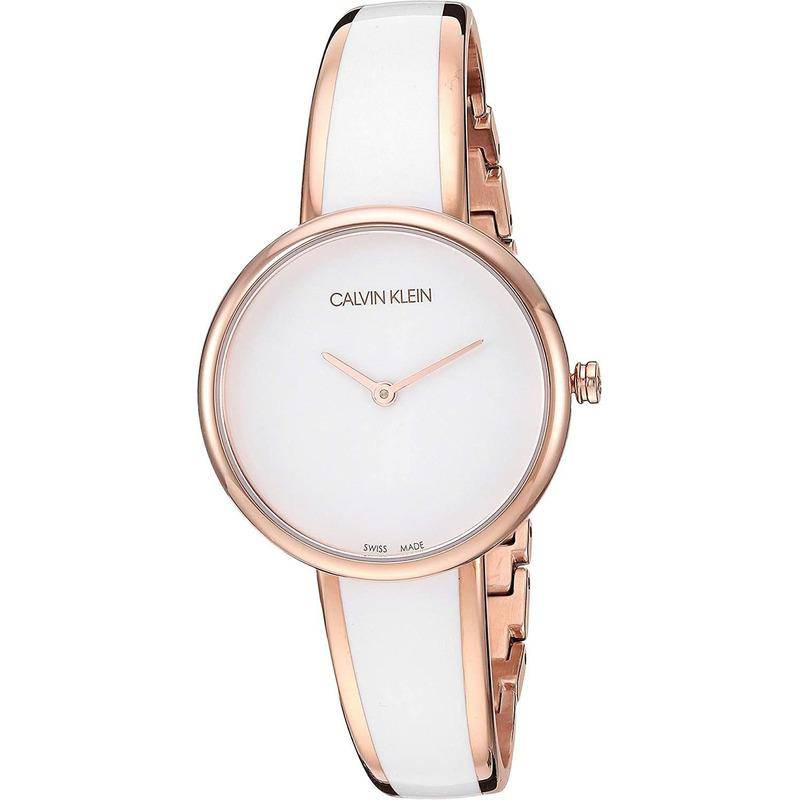 Calvin Klein Seduce White Dial Two Tone Steel Strap Watch for Women - K4E2N616 Buy Now By Calvin Klein