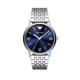 Emporio Armani Kappa Quartz Blue Dial Silver Steel Strap Watch For Men - AR80010 Buy Now By Emporio Armani