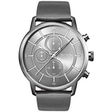 Hugo Boss Architectural Grey Dial Grey Leather Strap Watch for Men - 1513570 Buy Now By Hugo Boss
