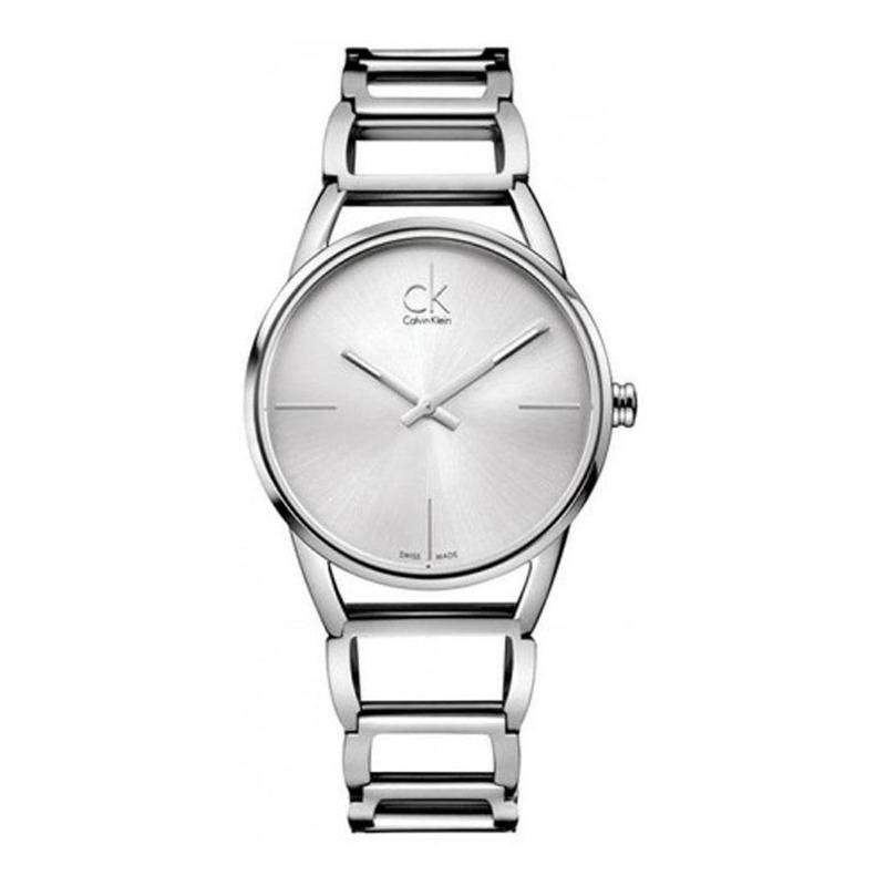 Calvin Klein Stately Silver Dial Silver Steel Strap Watch for Women - K3G23128 Buy Now By Calvin Klein
