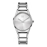 Calvin Klein Stately Silver Dial Silver Steel Strap Watch for Women - K3G23128 Buy Now By Calvin Klein