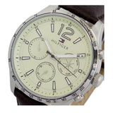 Tommy Hilfiger Gavin Chronograph White Dial Brown Leather Strap Watch for Men - 1791467 Buy Now By Tommy Hilfiger