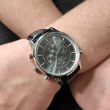 Tommy Hilfiger Harrison Chronograph Black Dial Black Leather Strap Watch for Men - 1790875 Buy Now By Tommy Hilfiger