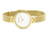 Calvin Klein Authentic White Dial Rose Gold Mesh Bracelet Watch for Women - K8G23526 Buy Now By Calvin Klein