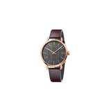 Calvin Klein Even Grey Dial Brown Leather Strap Watch for Women - K7B236G3 Buy Now By Calvin Klein