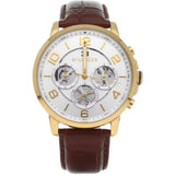 Tommy Hilfiger Keagan Quartz Silver Dial Brown Leather Strap Watch for Men - 1791291 Buy Now By Tommy Hilfiger