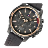 Tommy Hilfiger Mason Black Dial Black Rubber Strap Watch for Men - 1791792 Buy Now By Tommy Hilfiger