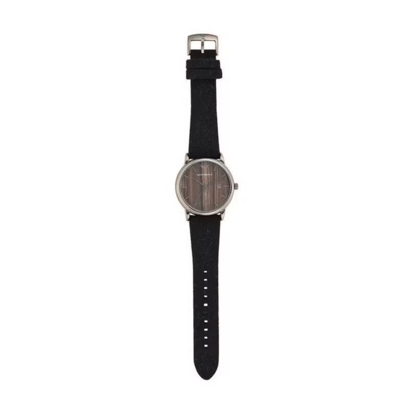 Emporio Armani Luigi Analog Brown Dial Black Leather Strap Watch For Men - AR11156 Buy Now By Emporio Armani