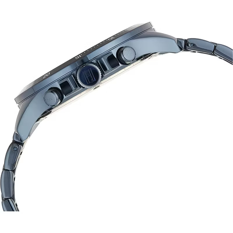 Tommy Hilfiger Bank Quartz Blue Dial Blue Steel Strap Watch for Men - 1791720 Buy Now By Tommy Hilfiger