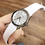 Calvin Klein Steady Silver Dial White Leather Strap Watch for Women - K7Q211L6 Buy Now By Calvin Klein