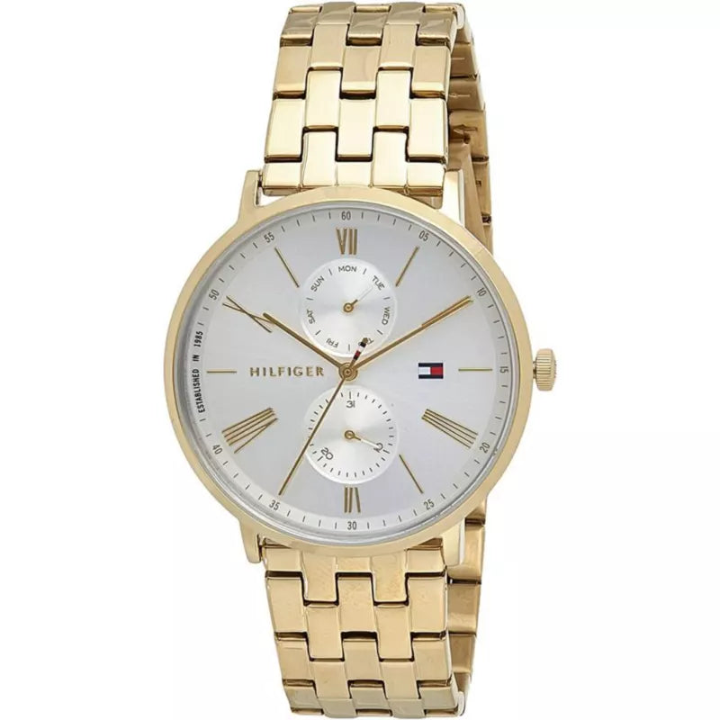 Tommy Hilfiger Jenna Quartz White Dial Gold Steel Strap Watch for Women - 1782069 Buy Now By Tommy Hilfiger