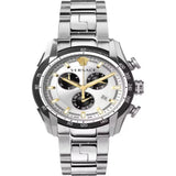 Versace V-Ray Chronograph Quartz Silver Dial Silver Steel Strap Watch For Men - VE2I00321 Buy Now By Versace
