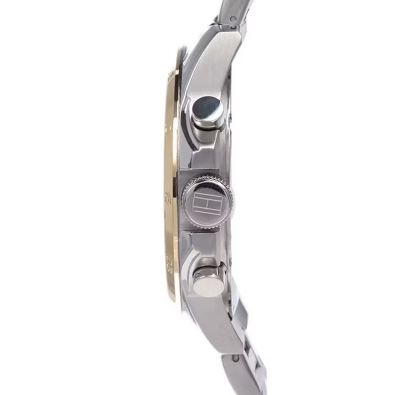 Tommy Hilfiger Decker Chronograph Black Dial Two Tone Steel Strap Watch for Men - 1791559 Buy Now By Tommy Hilfiger